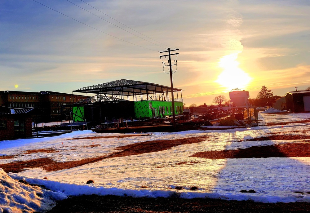 March 2023 construction operations of $11.96 million transient training brigade headquarters at Fort McCoy