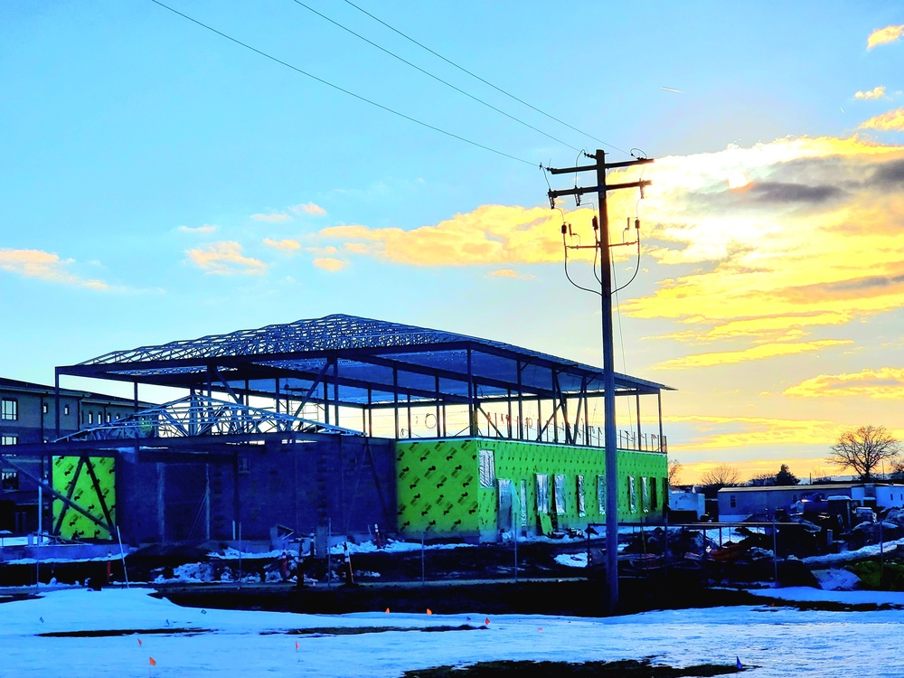 March 2023 construction operations of $11.96 million transient training brigade headquarters at Fort McCoy