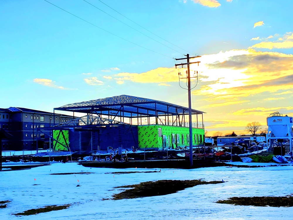 March 2023 construction operations of $11.96 million transient training brigade headquarters at Fort McCoy