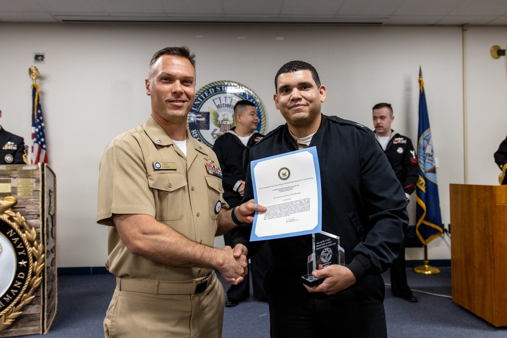 Navy Recruiting Orientation Unit Hosts Bakarian Award Winners