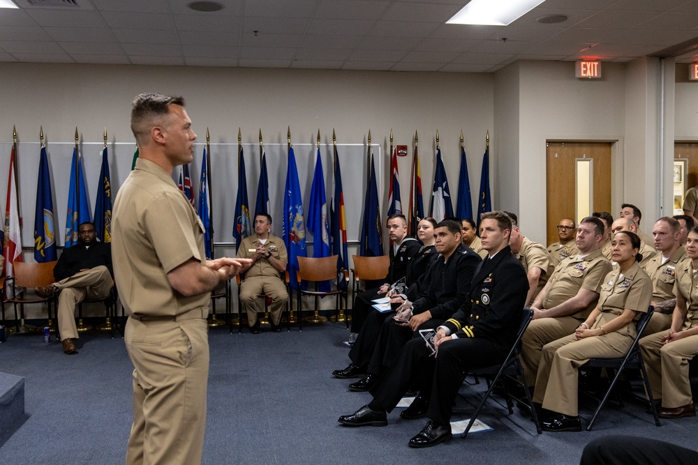 Navy Recruiting Orientation Unit Hosts Bakarian Award Winners