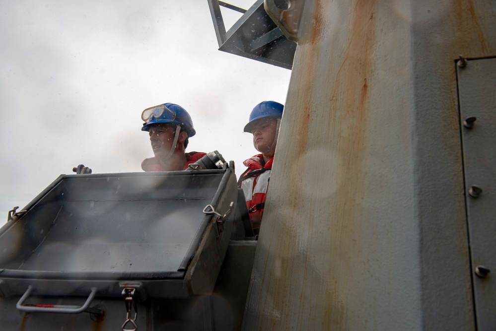 Wayne E. Meyer Conducts Small Boat Operations