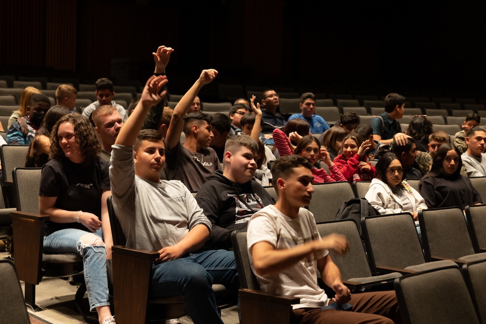 USAF F-35A Lightning II Demonstration Team visits Kofa High School