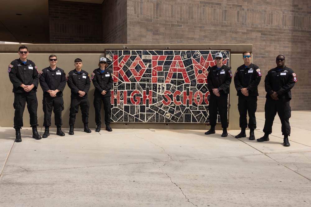 USAF F-35A Lightning II Demonstration Team visits Kofa High School