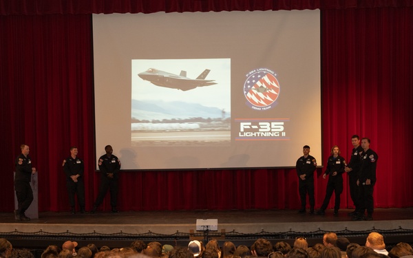 USAF F-35A Lightning II Demonstration Team visits Kofa High School