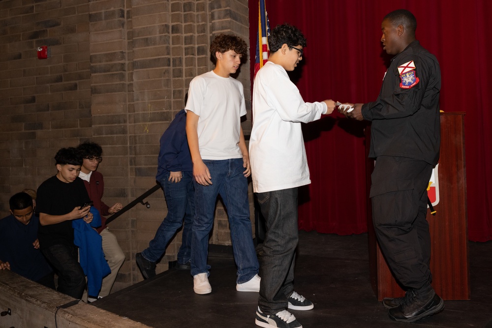 USAF F-35A Lightning II Demonstration Team visits Kofa High School