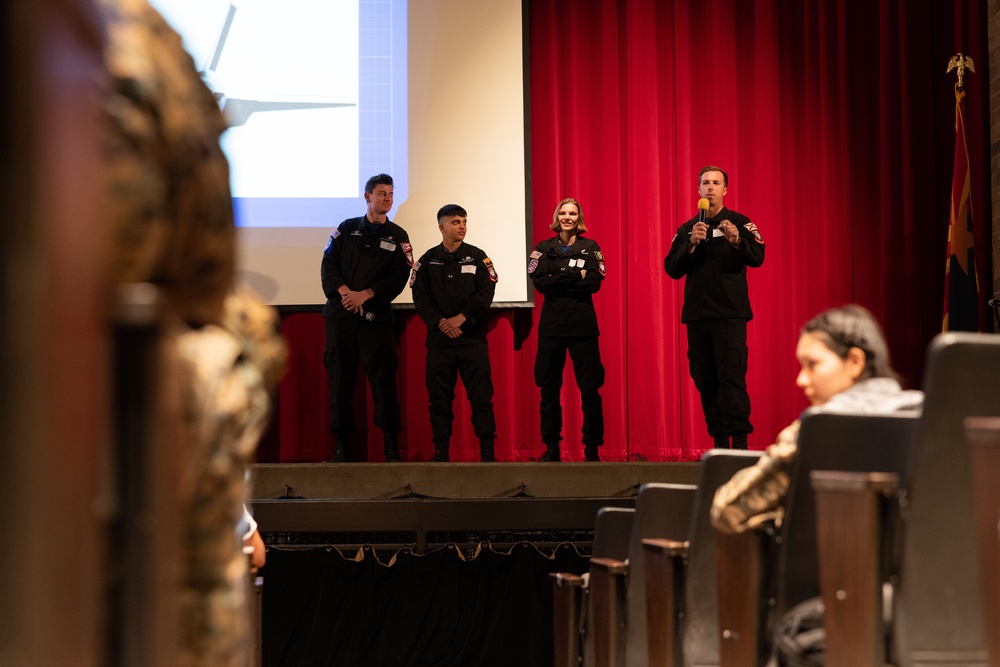 USAF F-35A Lightning II Demonstration Team visits Kofa High School