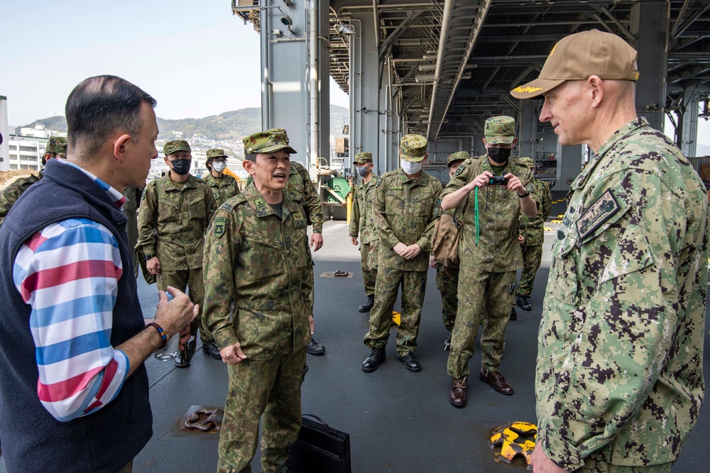 JGSDF Tour USS Miguel Keith