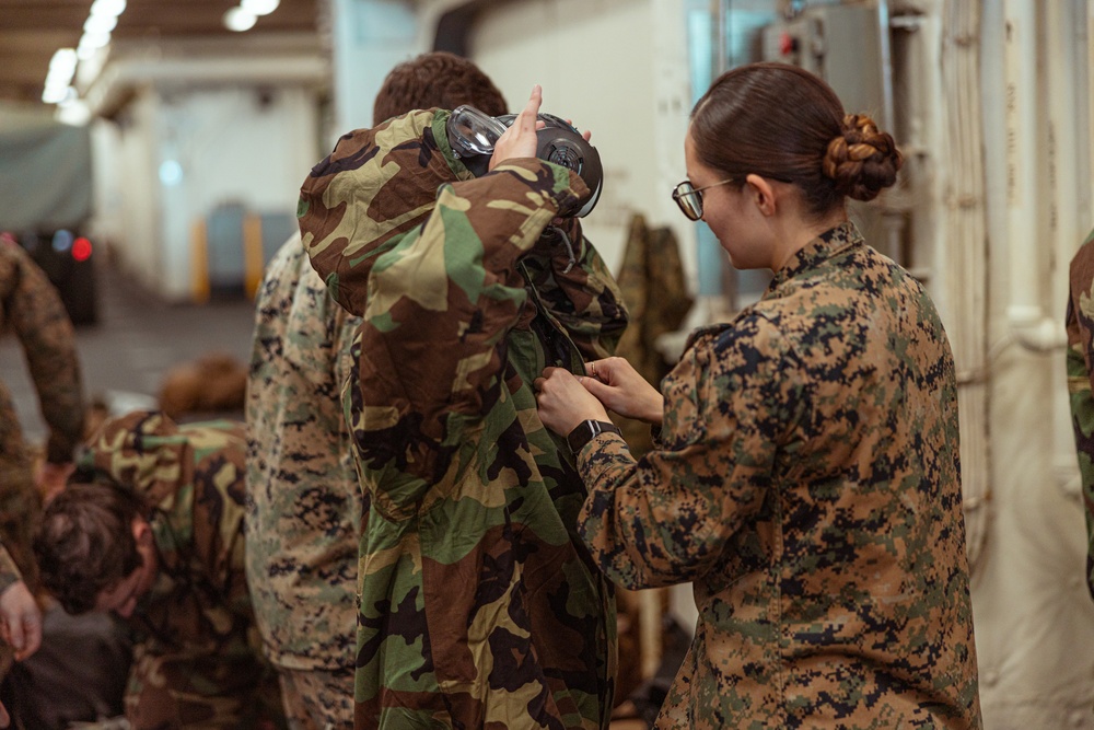 31st MEU Conducts CBRN Training