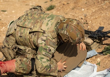 Coalition Forces conduct a casualty evacuation exercise