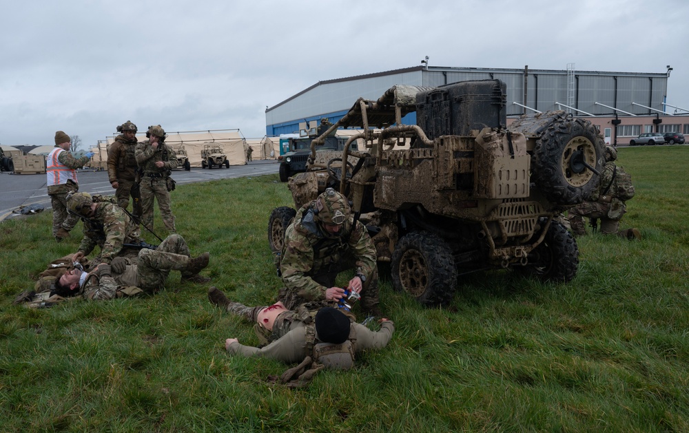 435th CRS practice life-saving skills during Agile Bison 23-1