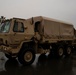 California National Guard stages troops and  highwater vehicles in preparation for emergency flood response