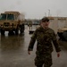 California National Guard stages troops and  highwater vehicles in preparation for emergency flood response