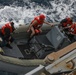 USS Thomas Hudner (DDG 116) depart the ship on a rigid-hulled inflatable boat