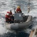 USS Thomas Hudner (DDG 116) return to the ship on a rigid-hulled inflatable boat