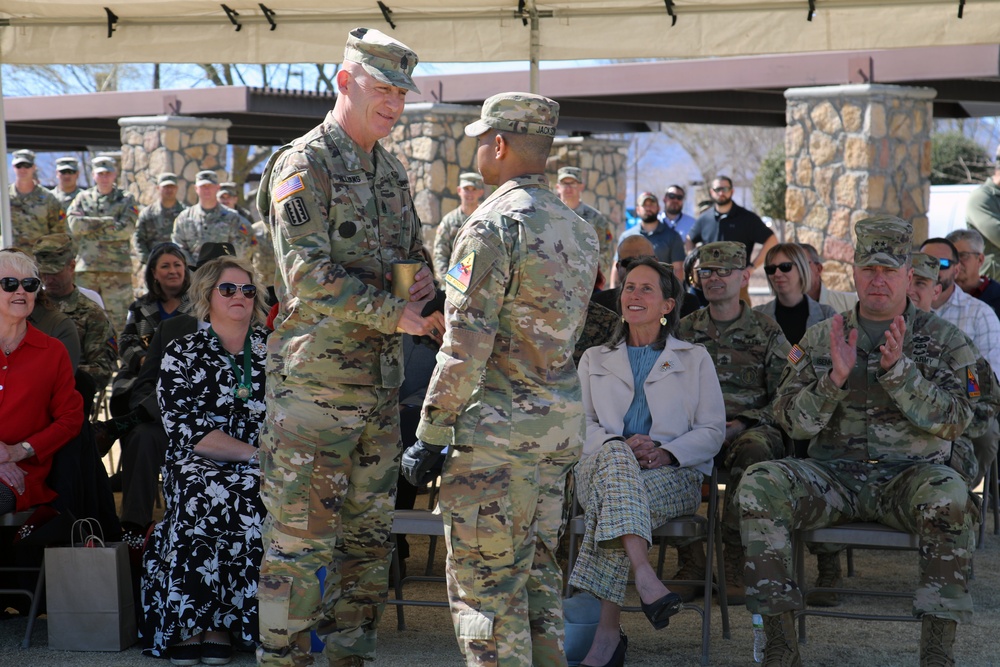 Command Sgt. Maj. Michael C. Williams relinquishes responsibility of 1st Armored Division