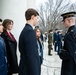 High School Students from the United States Senate Youth Program Participate in a Public Wreath-Laying Ceremony at the Tomb of the Unknown Soldier