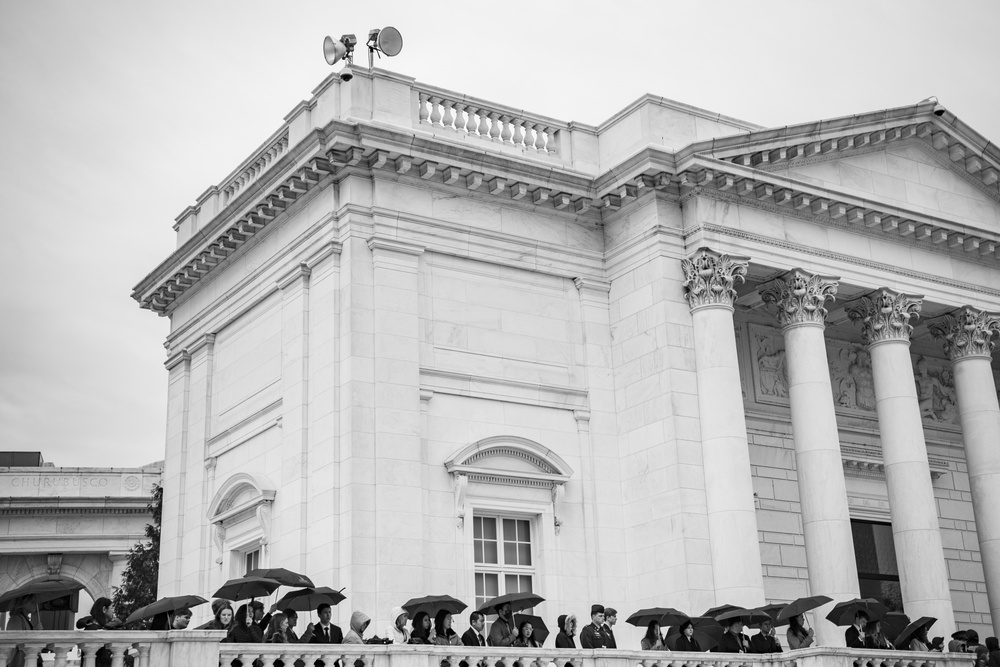 High School Students from the United States Senate Youth Program Participate in a Public Wreath-Laying Ceremony at the Tomb of the Unknown Soldier