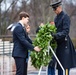 High School Students from the United States Senate Youth Program Participate in a Public Wreath-Laying Ceremony at the Tomb of the Unknown Soldier