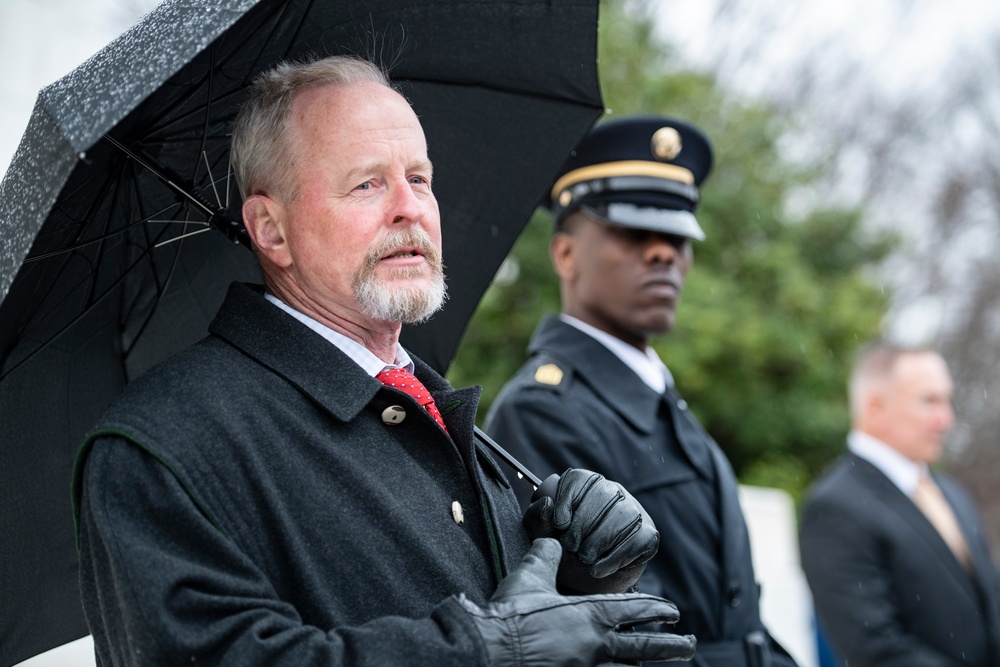 High School Students from the United States Senate Youth Program Participate in a Public Wreath-Laying Ceremony at the Tomb of the Unknown Soldier