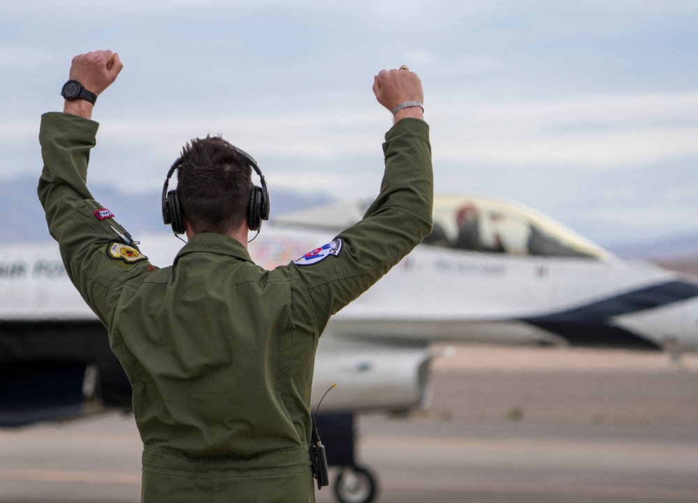 Thunderbirds practice at Nellis