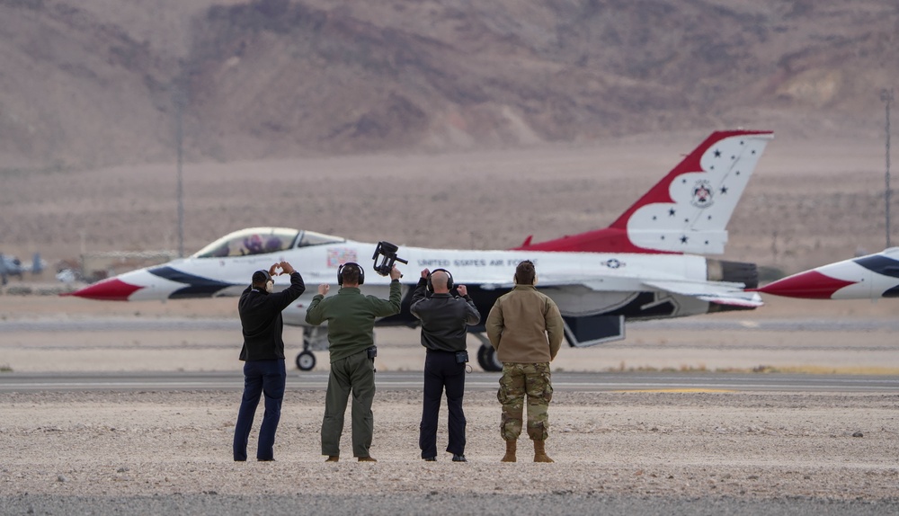 Thunderbirds practice at Nellis