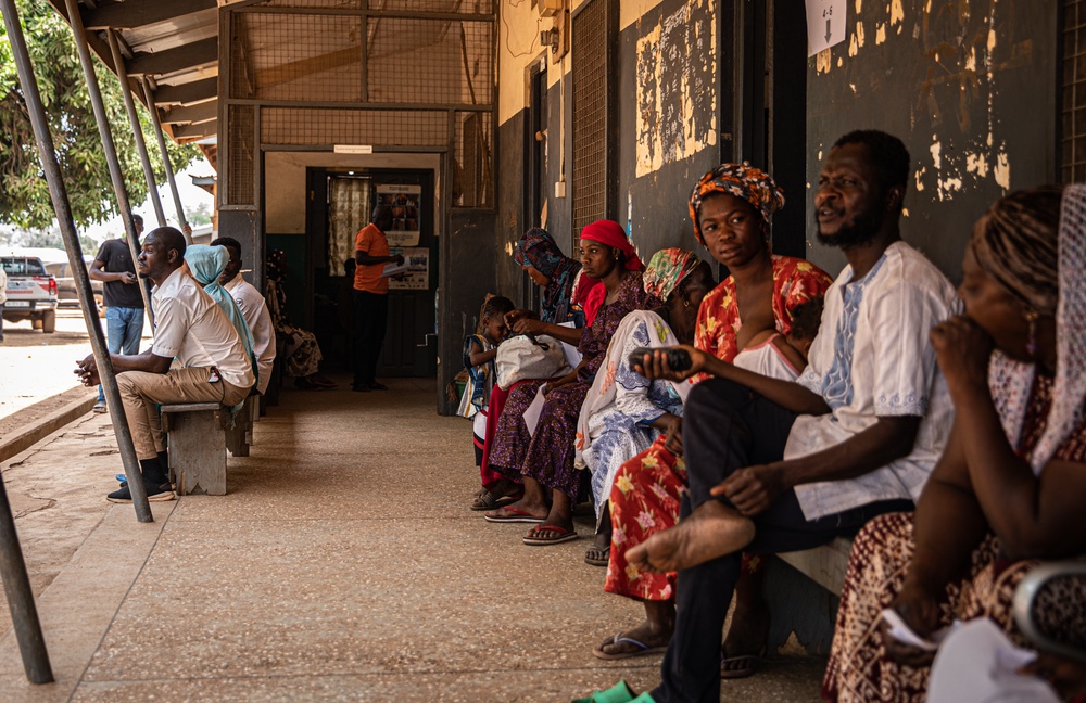 Ghana and international medical personnel help local Ghanaian citizens during Flintlock