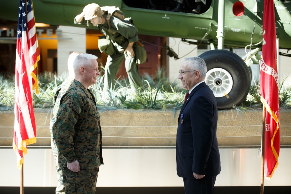 Brigadier General David C. Walsh and Manny Pacheco