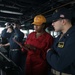 USS Milius Sailors Stand Watch on the Ship's Bridge While Operating in the Philippine Sea