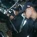 USS Milius Sailors Stand Watch on the Ship's Bridge While Operating in the Philippine Sea