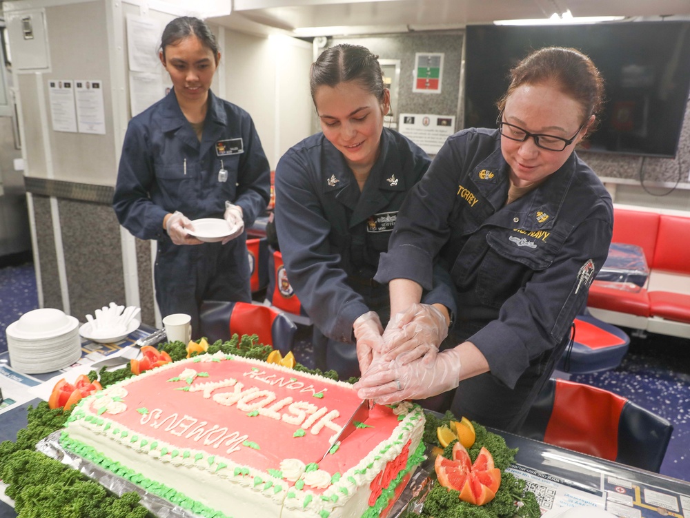 USS Milius Sailors Celebrate Women's History Month