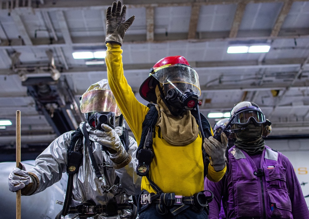 USS Nimitz General Quarters Drill