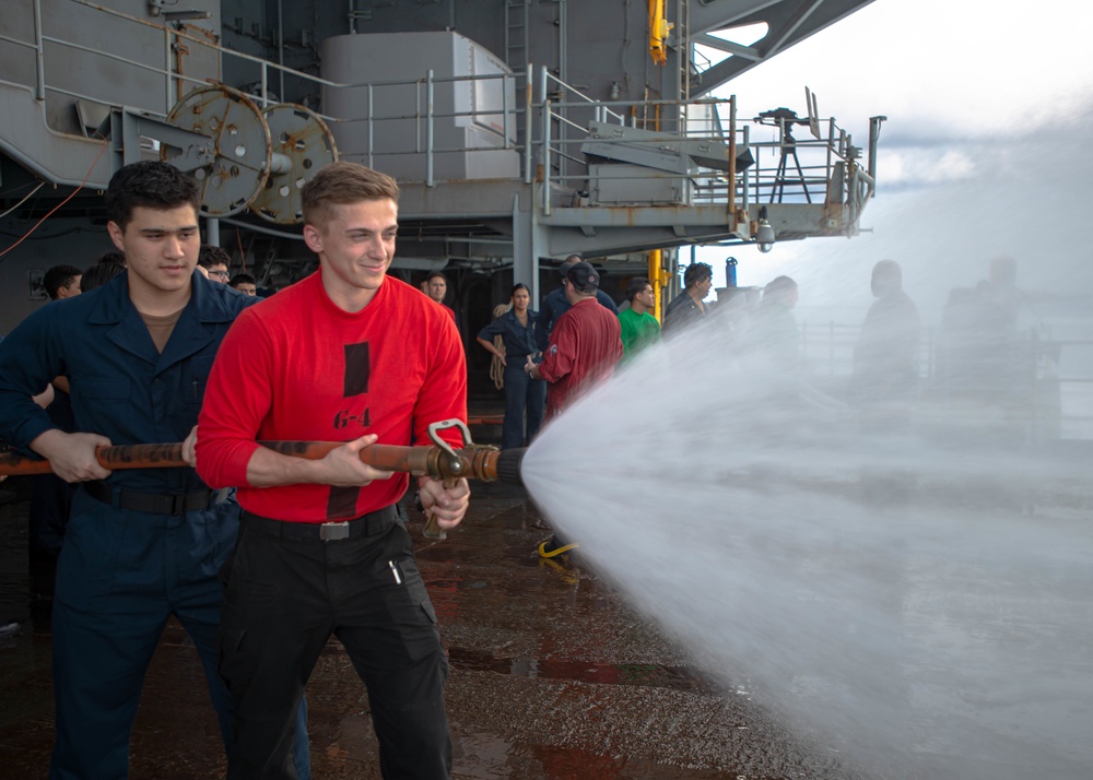 Nimitz Conducts Firefighting Training