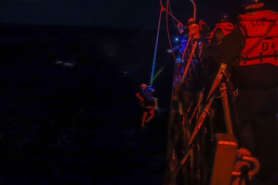 USS Cooperstown Rescues Civilian Mariner