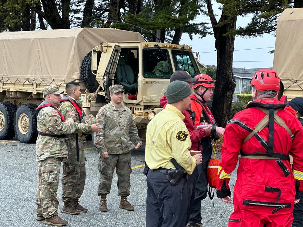 California National Guard supports flood response in Monterey County