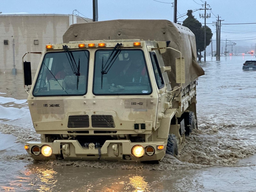 California National Guard supports flood response in Monterey County