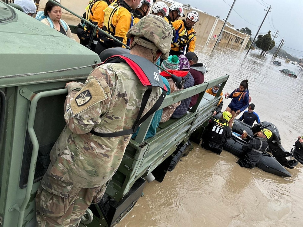 California National Guard supports flood response in Monterey County