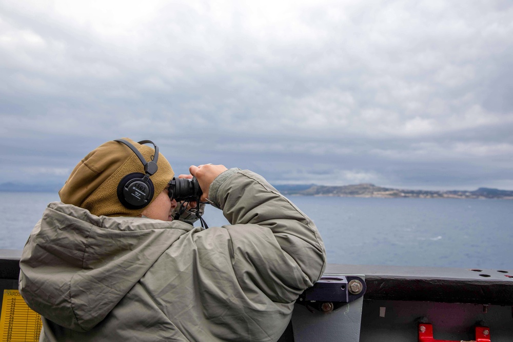 Leyte Gulf Arrives in Rhodes Greece