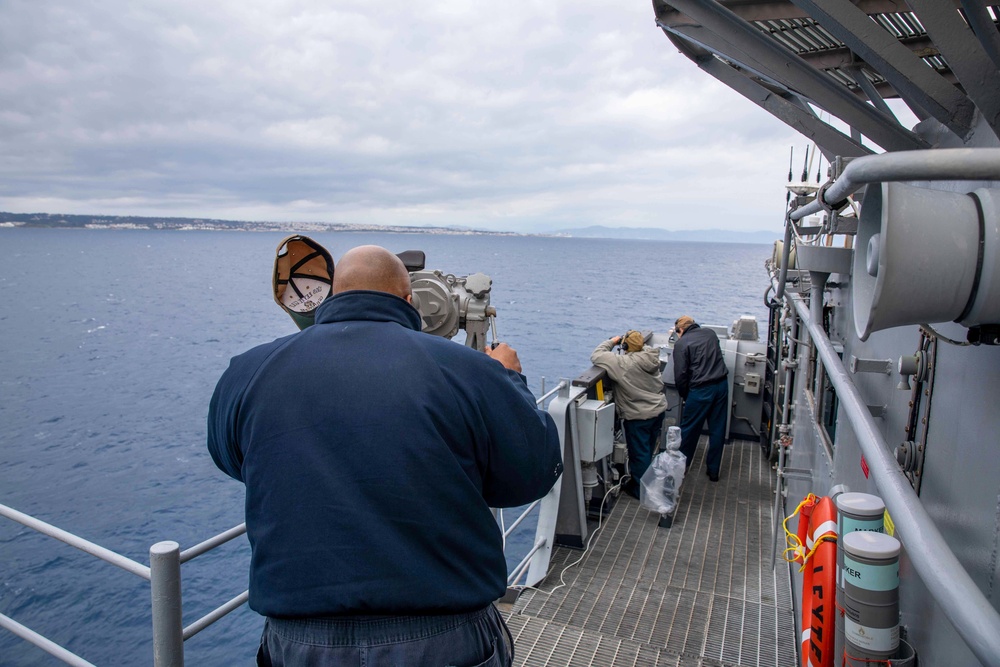 Leyte Gulf Arrives in Rhodes Greece