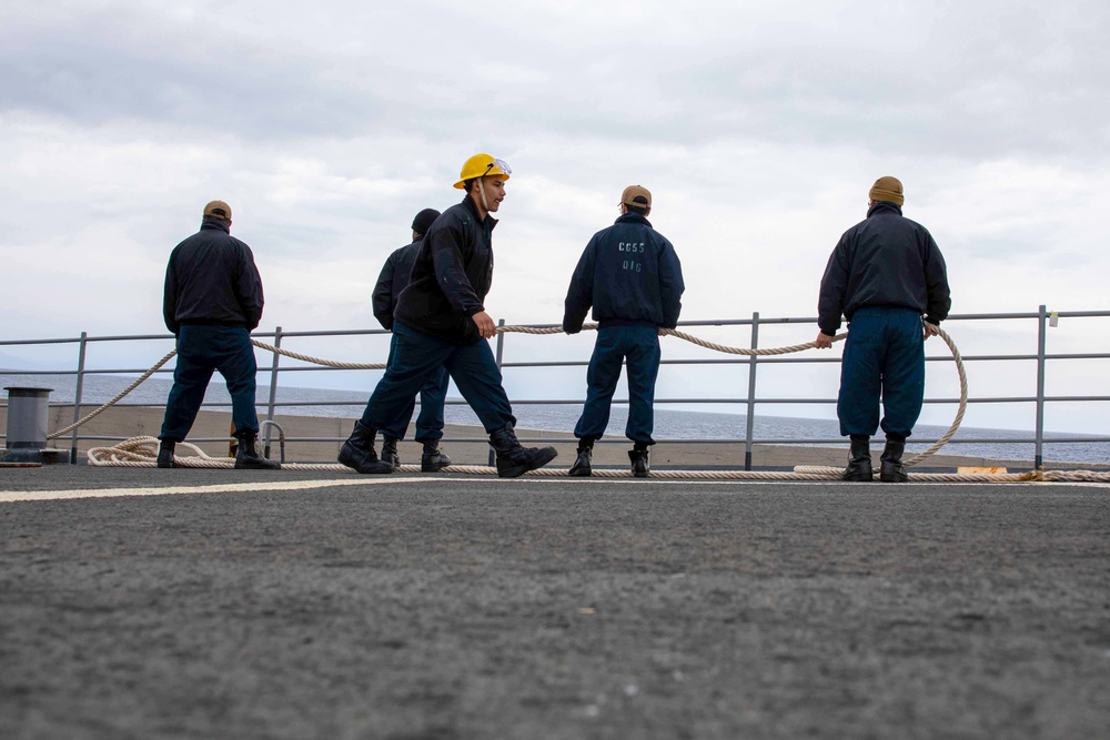 Leyte Gulf Arrives in Rhodes Greece