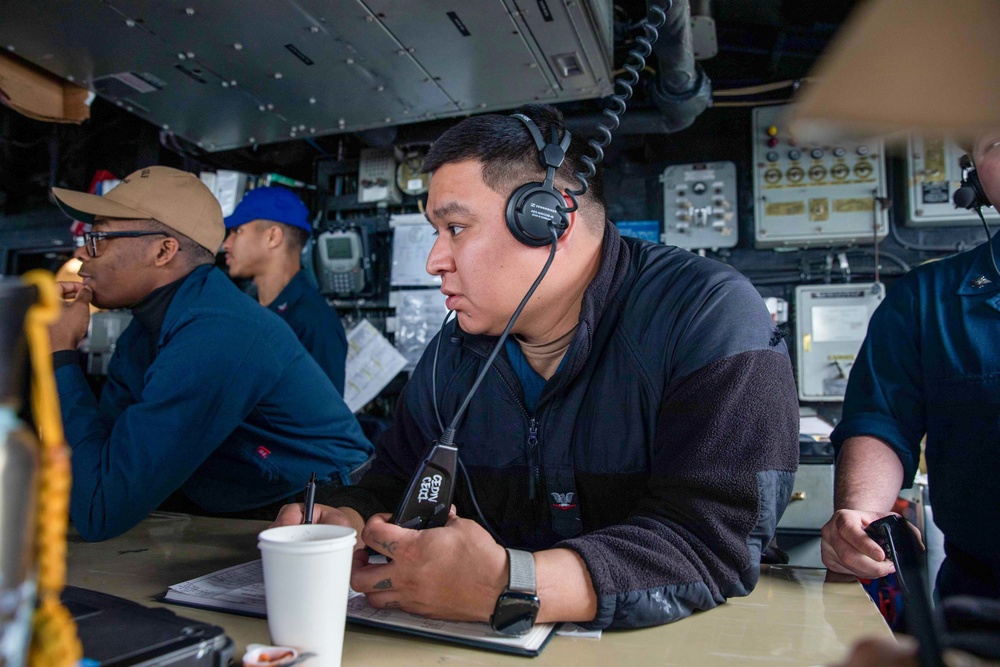 Leyte Gulf Arrives in Rhodes Greece