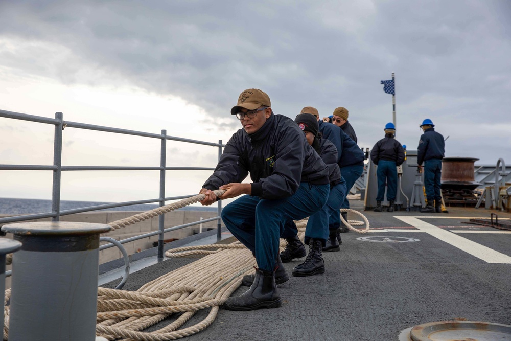 Leyte Gulf Arrives in Rhodes Greece