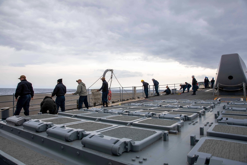 Leyte Gulf Arrives in Rhodes Greece