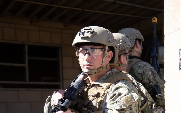 Maritime Expeditionary Security Squadron (MSRON) 11 conducts Close Quarter Tactics (CQT) training