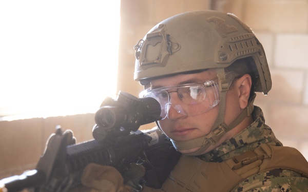 Maritime Expeditionary Security Squadron (MSRON) 11 Conducts Close Quarter Tactics (CQT) Training
