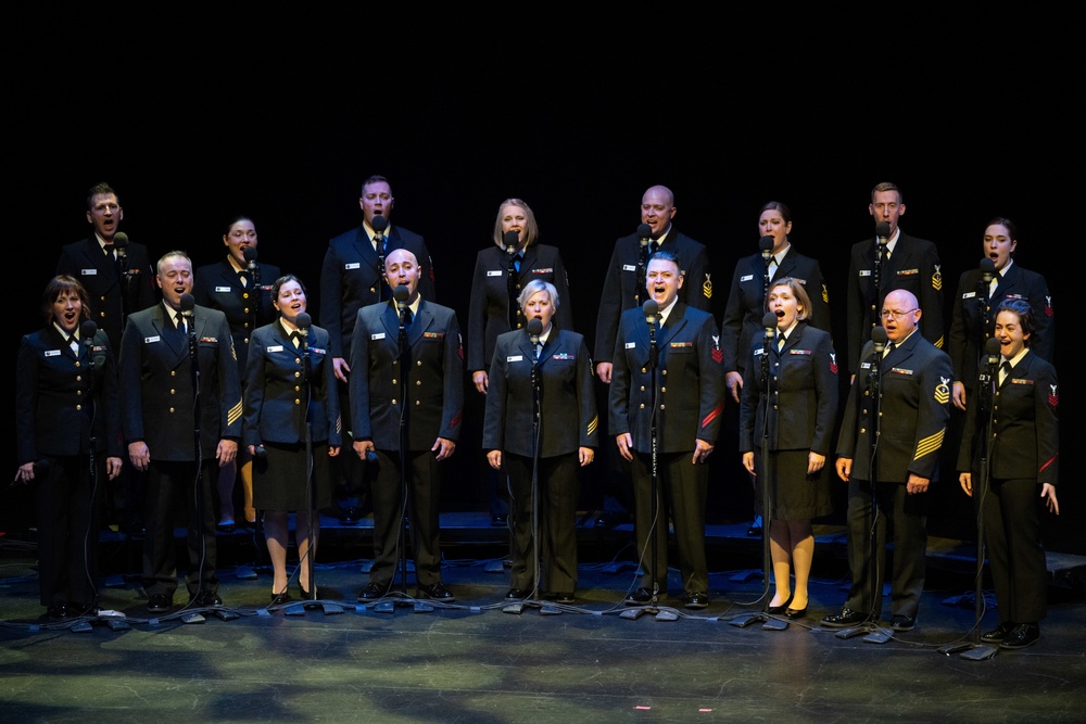 U.S. Navy Band Sea Chanters perform in Everett