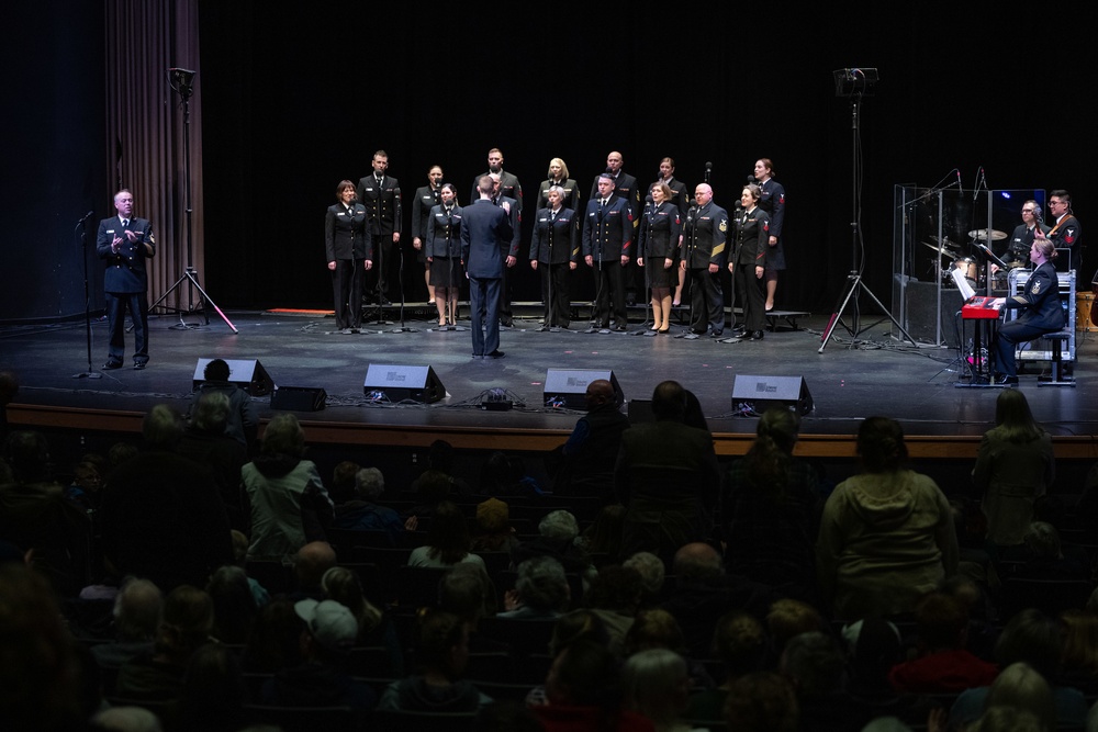 U.S. Navy Band Sea Chanters perform in Everett