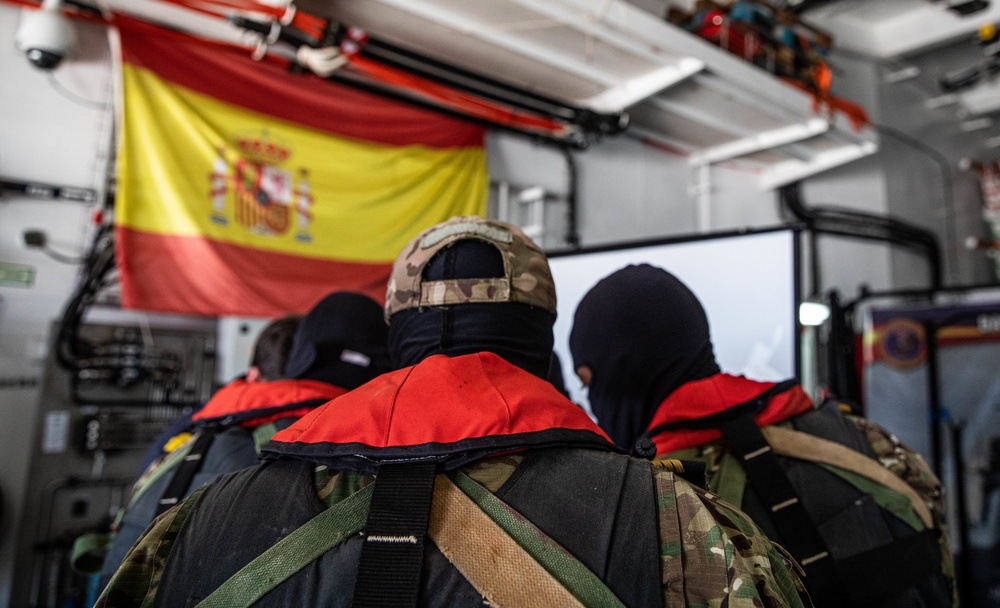 International partner forces conduct VBSS on Spanish frigate