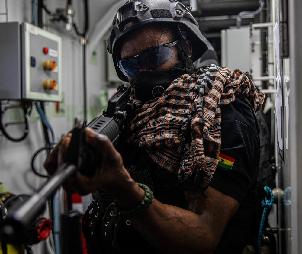 International partner forces conduct VBSS on Spanish frigate