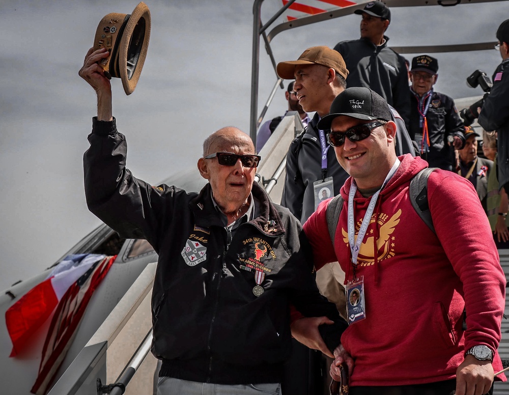 WWII Veterans return to Normandy on 78th Anniversary of D-Day